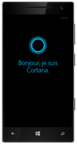 Premier lancement de Cortana