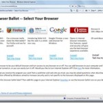 Nouveau changement pour Windows 7 et son/ses navigateur(s) avec le Browser Ballot Screen