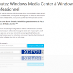 Obtenez gratuitement le pack Windows Media Center pour Windows 8